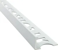 Alu L-Profil Fliesenschiene Fliesenprofil weiss  L270cm 10mm