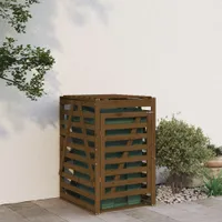 vidaXL Box na odpadky Honey Brown 84x90x128,5 cm Masivní borovicové dřevo