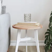 vidaXL Tischplatte Ø30x1,5 cm Rund Massivholz Buche