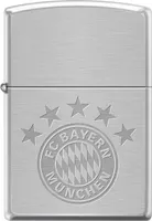 Zippo Feuerzeug FC Bayern München Chrom Sturmfeuerzeug chrom