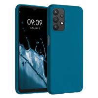 Soft Handyhülle kwmobile Hülle kompatibel mit Samsung Galaxy A51 Handy Case in Blaugrün Hülle Silikon