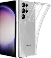 Schutzhülle für Samsung Galaxy S25 Ultra mit Kameraschutz TPU Silikon Case und 2 Stück HD Schutzglas 9H Panzerglas mit Fingerprintsensor