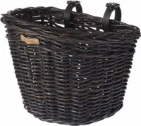 Basil 13077 Kôš na predné koleso Darcy L Rattan 35x3628cm, montáž na riadidlá, čierny
