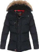 Geographical Norway Damen Jacke Winterjacke Bonapart, Schwarz, Größe XXL