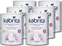 Kabrita | Ziegenmilch Folgemilch 6-12 Monate | Hochwertige Babynahrung  - Baby Milch, nahrhaft* und sanft zum Babybauch | Inhalt: 6x800g Babynahrung-Milchpulver