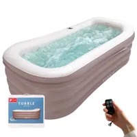 Tubble® Cuzi Aufblasbare Spa-Badewanne - Aufblasbare Badewanne mit Schaumbad-Funktion – Faltbare Badewanne für Erwachsene – Einstellbarer Wasserfluss