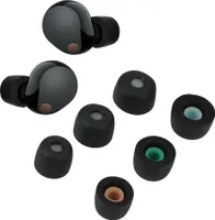 kwmobile 6x Ersatz In Ear Kopfhörer kompatibel mit Sony WF-1000XM5 - 3 Größen - Polster Ohrstöpsel In-Ear Ohrhörer - Schwarz