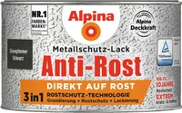 Alpina Metallschutzlack Anti-Rost Eisenglimmer Schwarz 300 ml