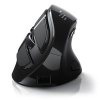 CSL - ergonomische Maus (Bluetooth, Funk, optische kabellose Vertikal Maus - 2,4 Ghz & Bluetooth Armschonend - 600 bis 1400 dpi)