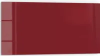 DEQORI Küchenrückwand Glas 80x40 cm 'Dunkelrot' Spritzschutz Bad Rückwand Küche
