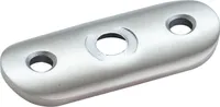 CROSO Handlaufträger-Platte für Rohr ø 42,4 mm, Edelstahl geschliffen V2A
