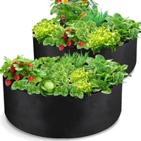 vak na rostliny v balení 2 ks, vak na rostliny z prané geotextilie, průměr 90 cm, výška 30 cm - P2LANTIE