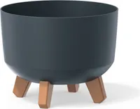 Prosperplast Kvetináč Misa Na Nožičkách 23,8 Cm Gracia Standard, Antracit