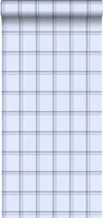 ESTAhome tapeta šachovnicový vzor svetlomodrá - 136433 - 53 cm x 10,05 m
