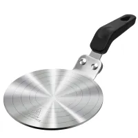 Induktion Adapterplatte Induktionsadapterplatte, Moka Induktionskochteller Adapter für die Verwendung von Kaffeekannen auf Induktionskochfelder Edelstahl, 13cm