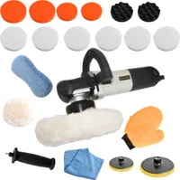 Exzenter Poliermaschine Polierer Autopolierer Schleifmaschine 710 W 8mm Hub, 2500 min. U/min, 6800 max. U/min, ohne Akku und Ladegerät (Set 2)