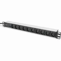 DIGITUS DN-95404 DIGITUS Listwa zasilająca 1U do montażu w szafie rack 10-drożna 2m