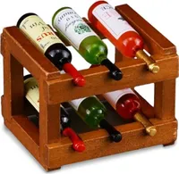 001.852/5 - Weinregal mit 6 Flaschen, Miniatur