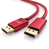 Primewire Premium DisplayPort auf DisplayPort Kabel mit Nylonummantelung 8K 7680 x 4320 @ 60 Hz mit DSC - 2m