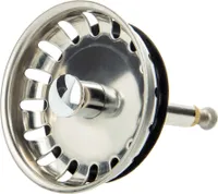 tecuro Siebkörbchen Siebkorb Ø 54 mm mit Metall-Führungsstange 8 mm und Höhenverstellung