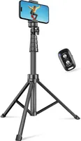 Selfie Stick, Universal Smartphone Selfie Stick, 62" ausziehbarer Stativständer mit Bluetooth-Fernbedienung, 360°Rotation Stativständer