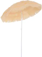 Outsunny slnečník Havajský dáždnik plážový dáždnik párty dáždnik záhradný dáždnik v rôznych farbách, 4 modely (havajský dáždnik/Ø160cm/béžová)