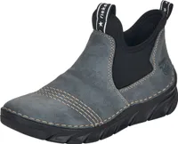 Rieker Damen Schuhe Stiefeletten Stiefel Keilabsatz 75064, Größe:38 EU, Farbe:Blau