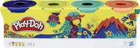 Play-Doh Knete WILD farbsortiert, 4 Farben je 112,0 g