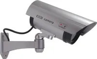 Überwachungskamera-Attrappe LED Dummy Fake Kamera Camera CCD außen und innen
