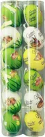 HAAC 12 Stück Ostereier Deko Eier Eierset Ostern bunt mit Hase Kunststoff 6 cm