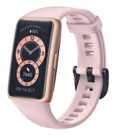 Huawei Band 6 Smartwatch, AMOLED, Touchscreen, Pulsmesser, Wasserdicht, Bluetooth, Sakura Pink
