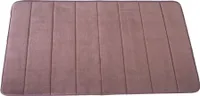 Brielle Dunkelgrau Badteppich - Saugfähiger Rutschfester Badvorleger - 50x80 cm
