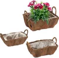 relaxdays Blumenkasten Balkon 3er Set