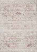 Waschbarer Teppich George Rosa 160x230 cm Wohnzimmer Rechteckig benuta