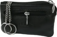 Schlüsseltasche Leder 11x7cm schwarz Minibörse Bag Street Sc1121