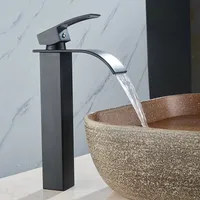 Waschtischarmatur Wasserfall Wasserhahn Einhandmischer für Bad+Küche ZQ56328C 
