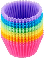 12er-Pack wiederverwendbare Silikon-Backformen