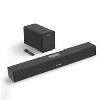 120W Heimkino-Soundsystem Soundbar 2.1 TV-Bluetooth-Lautsprecherunterstützung Optische AUX-Koaxial-Soundbar mit Subwoofer Für TV,（Drahtloser Bluetooth-Lautsprecher + Subwoofer）