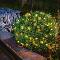 esotec Solar Lichterkette mit 60 warmweißen LEDs 6 Meter wetterfest 102168