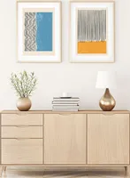 Wallity, Huhu107 - 70 x 50, Dekorativní obraz v rámu z MDF (2 kusy), 100 % MDF, Vícebarevný, 50 x 70 cm