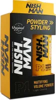 Nishman Hair Styling Powder 20 g - Maximum Volume Boost and Texture - Perfect Hair Styling Powder for Flexible Hold and Matte Finish