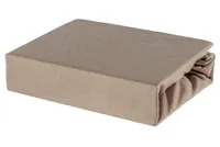 Bettlaken Spannbettlaken Laken aus Baumwolle 100% Jersey – 90x160 Cappuccino