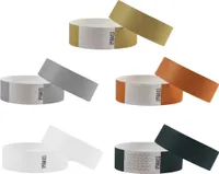 CombiCraft Tyvek Einlassbänder 5er Metallicfarbenmix - 100 Stück
