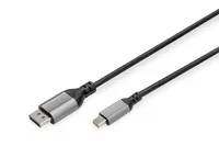 Adaptační kabel DIGITUS 8K DisplayPort, mini-DP na DP