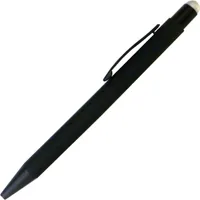 Softtouch-Kugelschreiber aus Metall / gummiert / Stylusfarbe: silber