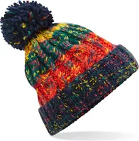 Beechfield Corkscrew Pom Pom Beanie
