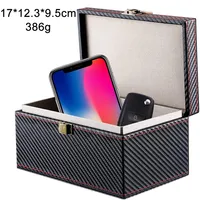 Car Key Signal Blocker Box, Keyless Entry RFID Blocking Set, Protects Any Car Key with Industry Leading Protection(17*12.3*9.5cm)