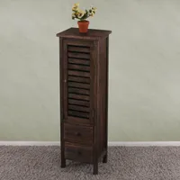 Komoda z szufladami, 90x30x25cm, styl shabby, vintage ~ brązowy