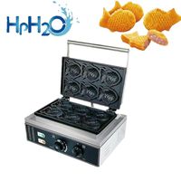 Elektrický vaflovač Taiyaki, nepřilnavý povrch, kapacita 6 kusů, 220 V, EU