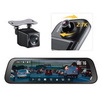 70mai 2.7K Mirror Dashcam S500 z kamerą cofania 1080P, Dashcam Car Front Rear 9.35'' IPS TouchScreen, kamera samochodowa 138° Wide Angle